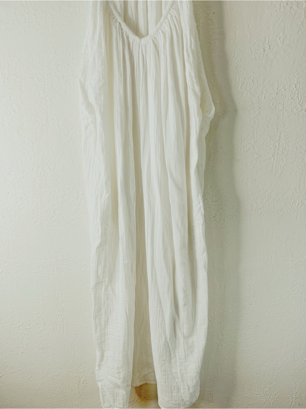 Mara Hoffman Crinkled Cotton Gauze Midi Dress in White 100% Organic Cotton - Picture 4 of 14
